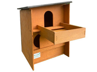 Square Barn Owl Box With Shelf
