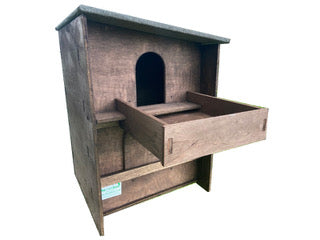 Square Barn Owl Box With Shelf