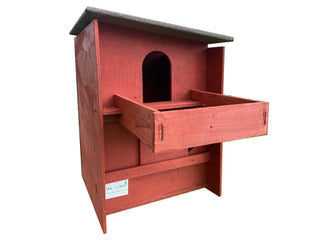 Square Barn Owl Box With Shelf